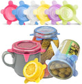 Orblue Reusable Silicone Stretch Lids, 6-Pack Small
