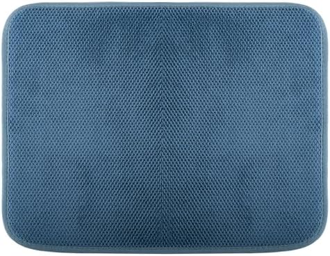 Microfiber Dish Drying Mat, Blue, Large - 15"x20"