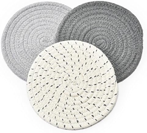 Potholders Set Trivets Set 100% Pure Cotton Thread Weave Hot Pot