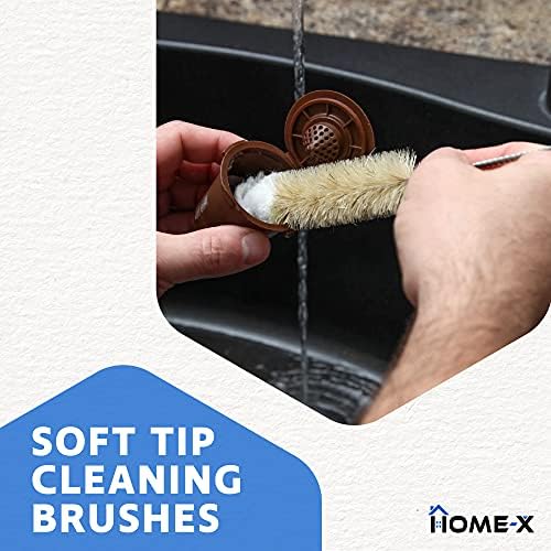 HOME-X Soft-Tip Cleaning Brush Set, Soft Scrub Brush with Long Handle