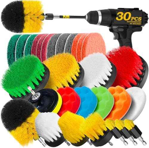 Holikme 30-Piece Drill Brush Attachment Set