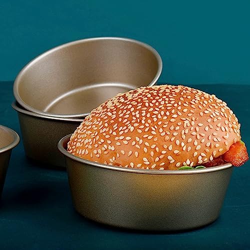 4Pcs Mini Cake Pan Set Small Round Cake Pan Set Cake 4.3 Inch Round
