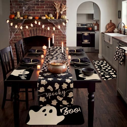 Irenare 25 Pcs Halloween Ghost Kitchen Accessories Decor Set with