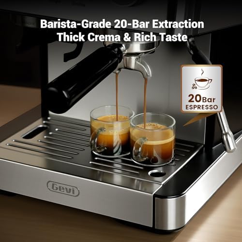 Gevi 20 Bar Espresso Machine with Built-In Grinder