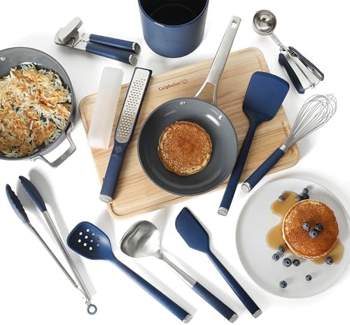 Calphalon Edge 10-Piece Kitchen Utensil Set, Navy Blue
