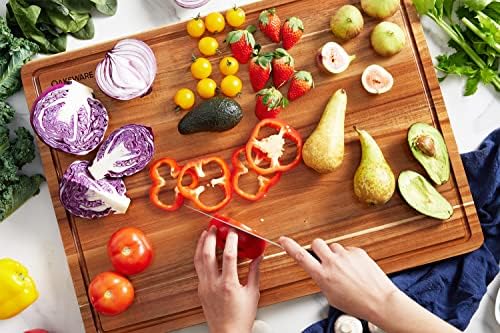 OAKSWARE Acacia Wooden Cutting Board, 30 x 22 Inch