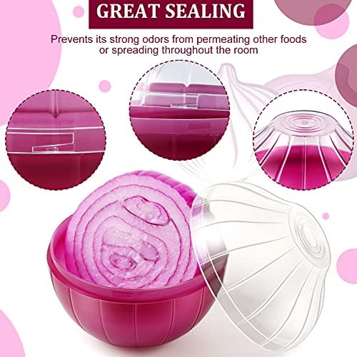 Vegetable and Fruit Storage Containers, 4 Pcs, BPA Free