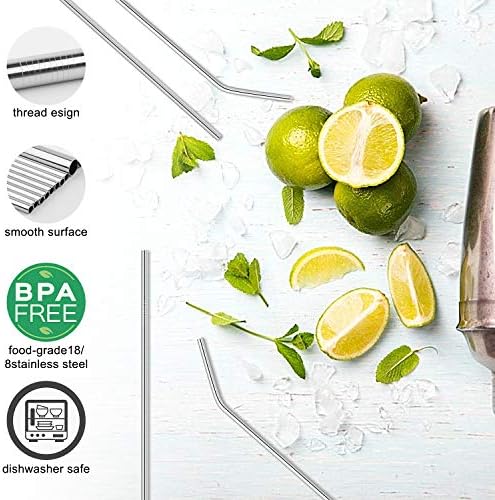Hypermotion Stainless Steel Straw, Food Grade Reusable Metal Drinking