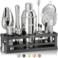 BARE BARREL® Mixology Bartender Kit Bar Set | 16-Piece Cocktail Shaker