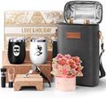 Bridal Shower Couples Gift Set, Wedding Wine Tumblers & Tote Bag