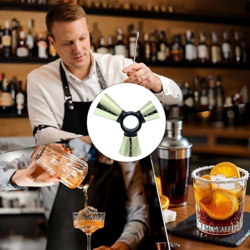 Cocktail Jigger 3 End Heavy Duty Stainless Precise Measurement