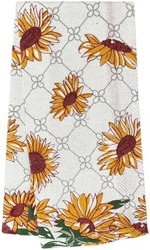Set of 10 Sunflower Design Tapestry Kitchen Sets Includes 4 Placemats