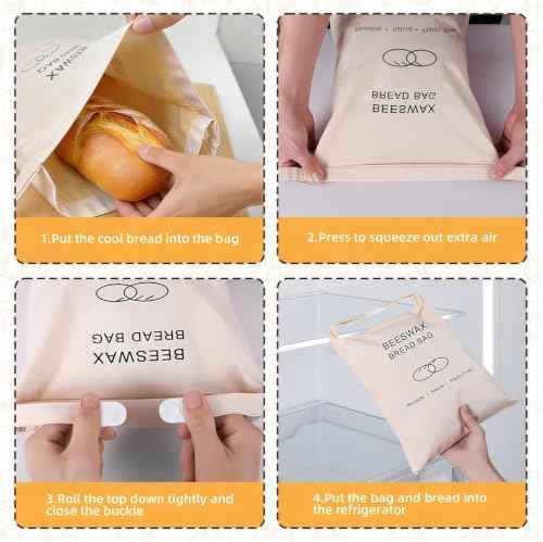 Reusable Beeswax Bread Bag for Sourdough