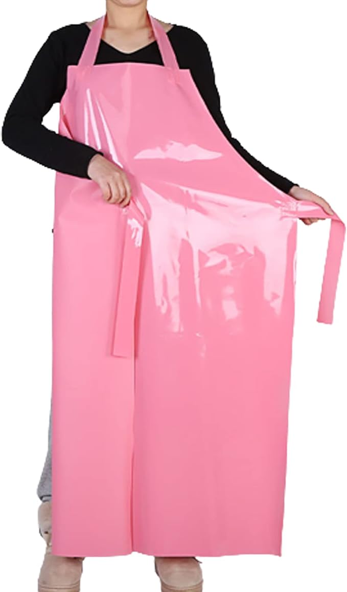 ELEBOX Waterproof Oil Proof Bib Apron Utility Apron Chemical Resistant Apron - Image 3
