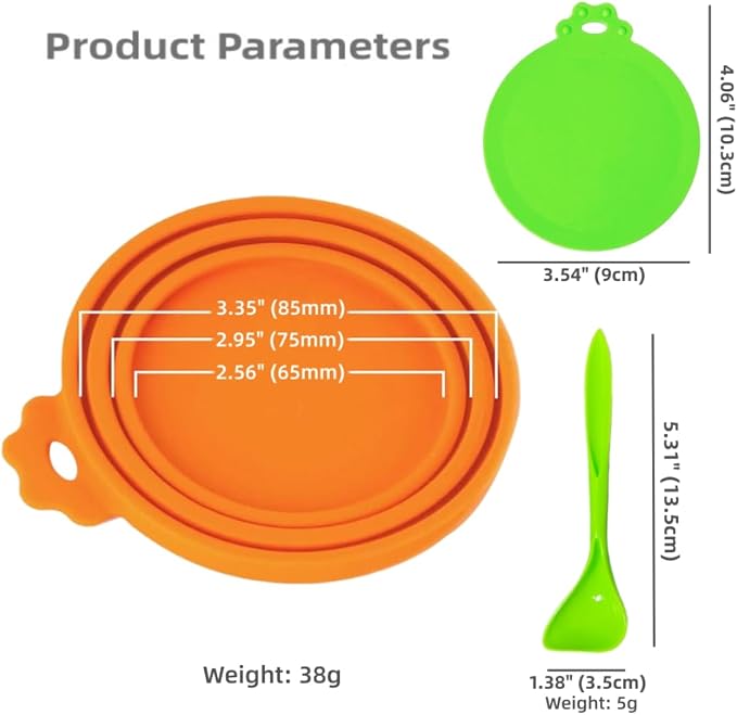 MoPawKT- Silicone Cat/Dog Food Can Covers Lids, Universal 3 Sizes Fit - Image 2