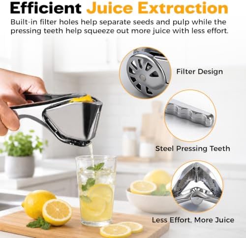 Stainless Steel Fold-Flat Lemon Squeezer