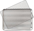 Nordic Ware Prism Half Sheet with Oven Safe Grid, 1 Pack, Natural