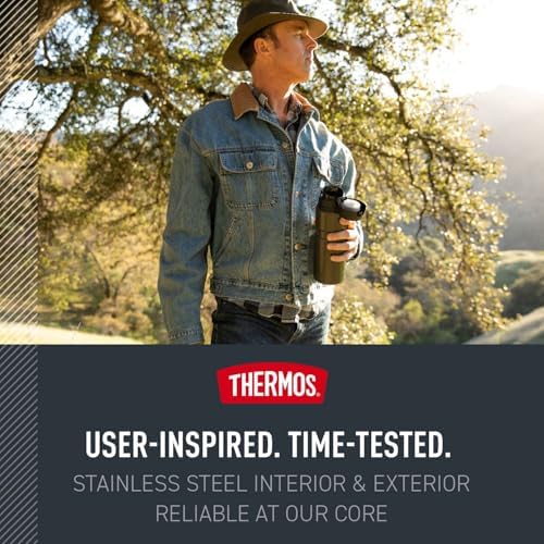THERMOS Stainless King Vacuum-Insulated Drink Bottle, 24 Ounce, Matte