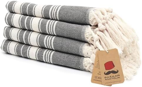 Bazaar Anatolia Hand Towels - Set of 4 | 39" x 19" - Decorative
