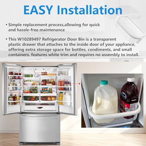 WPW10289497 Refrigerator Door Bin Shelf Compatible with Whirlpool