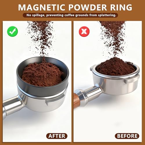 8 PCS Espresso Accessories Kit, 51mm Spring Loaded Espresso Tamper Kit