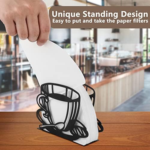 Metal Coffee Filter Stand - Holder & Rack for Coffee Filters, Paper