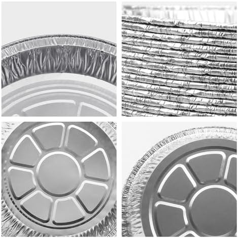 Non-Stick Round Disposable Air Fryer Aluminum Foil Liners 50PCS
