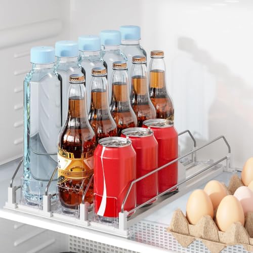 Drink Organizer for Fridge, Automatic Dispenser