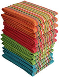DG Collections Salsa Stripe Kitchen Dish Towels, 100% Cotton, Highly