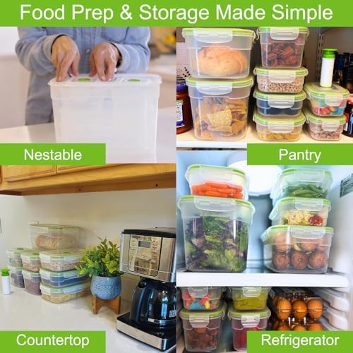 Lasting Freshness Vacuum Seal Food Storage Containers with Hand Pump
