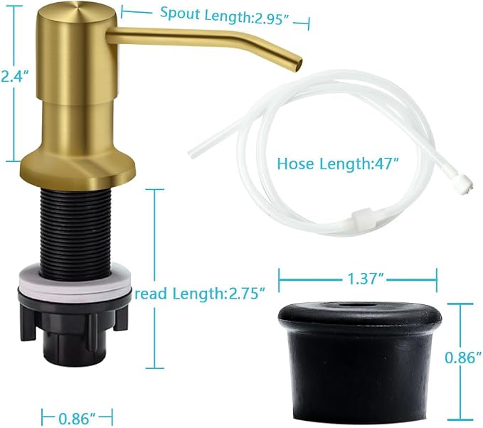 Soap Dispenser for Kitchen Sink, Countertop Sink Soap Dispenser Pump, Say - Image 7