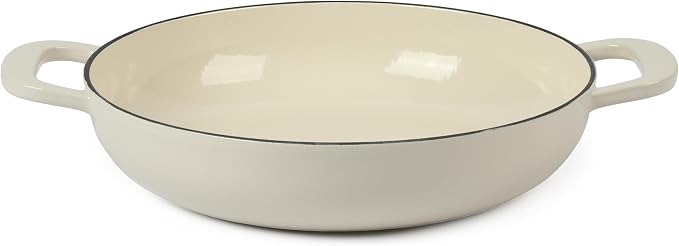 Martha Stewart Gatwick 3.5-Quart Enameled Cast Iron Dutch Oven Braiser – Linen - Image 4