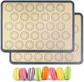 HOOMIL Macaron Silicone Baking Mats, 2-Pack, 16.5 x 11.6 Inch