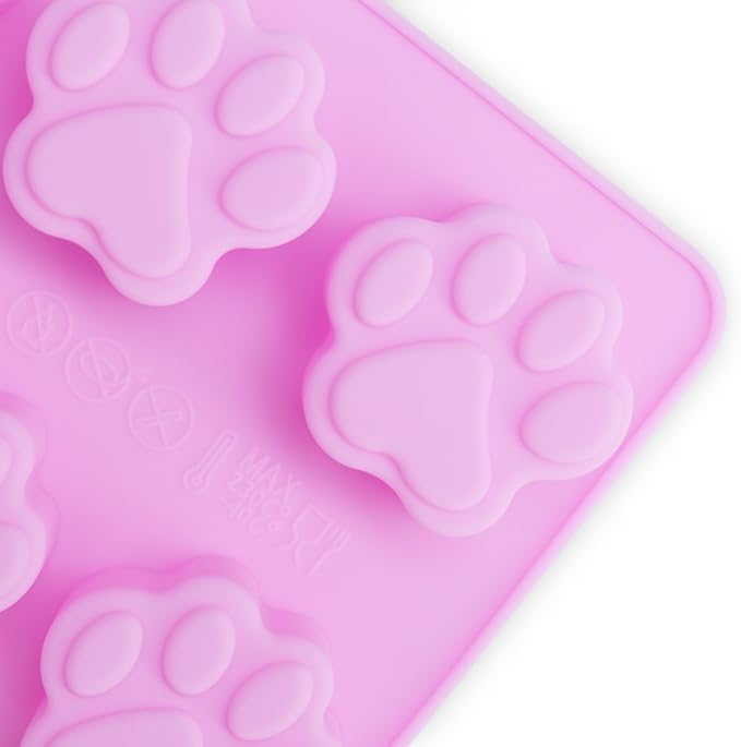 homEdge Puppy Dog Paw and Bone Silicone Molds, Non-Stick Food Grade Silicone - Image 4