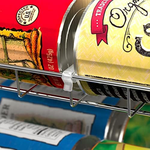 Deco Brothers Stackable Can Rack Organizer Holds Up to 36 Cans, Chrome