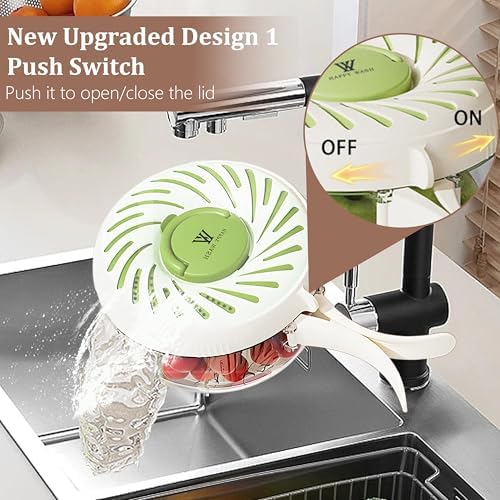 2 Pcs Multi Purpose Drain Basket with Lid, Collapsible Handle 2 in 1