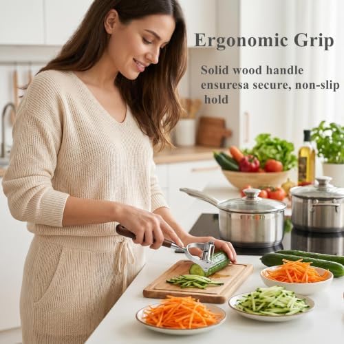 Aniso 2-in-1 Stainless Steel Vegetable Peeler and Julienne