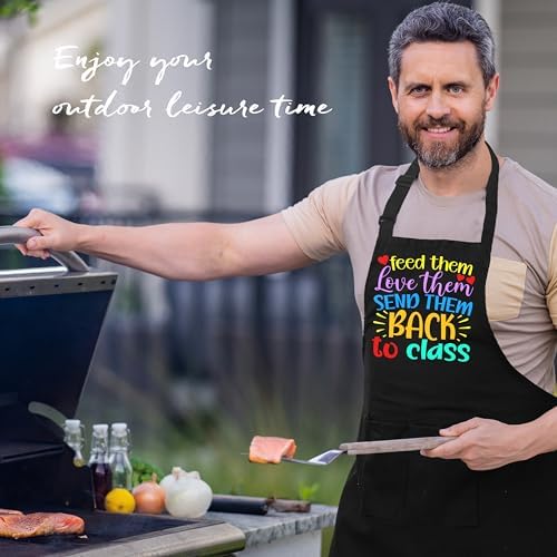 Lunch Lady Appreciation Gifts Apron with Pockets, Cafeteria Worker