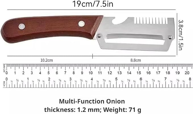 2PCS 3-in-1 Multifunctional Vegetable Peeler, Zero Snag Wooden Peeler, - Image 7