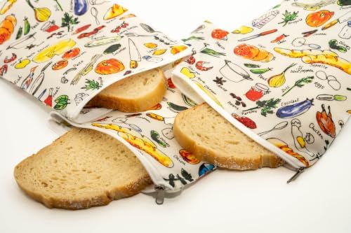 Natural Beeswax Produce Bags, 3-Pack, 7 x 10-Inch