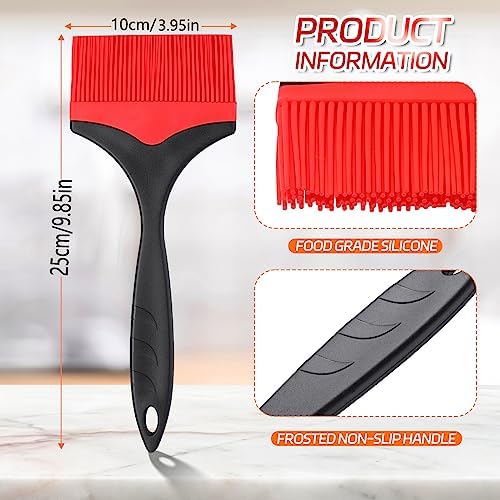 Large Silicone Basting Pastry Brush - 3.95inch Extra Wide Silicone