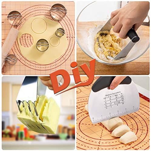 Biscuit Cutter, Pastry Cutter and Bench Scraper Set