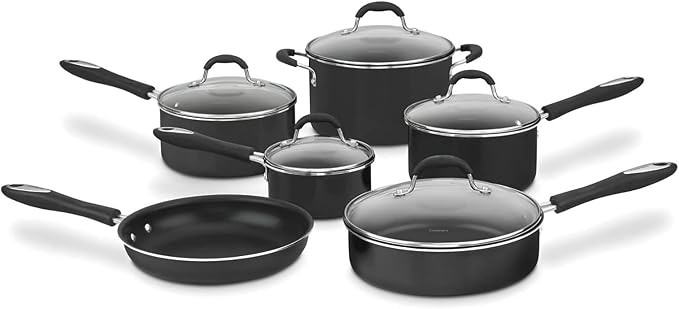 Cuisinart Advantage Nonstick Cookware Set, 11-Piece Pots and Pans Cooking Set by Cuisinart