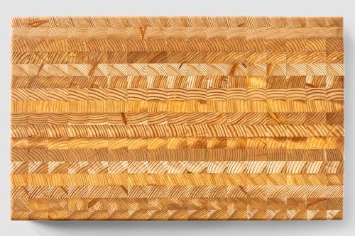 Larch Wood Canada End Grain Cutting Board, 21-5/8 x 13 Inches