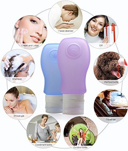 4 Pack Sucker type Portable Food Grade Squeeze Silicone Liquid Travel