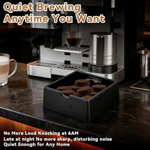 Silicone Espresso Knock Box, Durable Barista Knock Box for Coffee