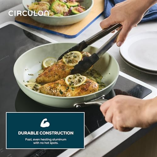 Circulon Halo with LaserDefense Ceramic Nonstick Cookware Set - Sage
