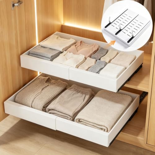 bop 2 Pack Pull Out Cabinet Organizer, Adjustable Width 11.4"-18.5"