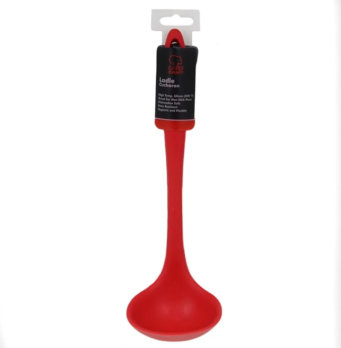 Chef Craft Premium Silicone Cooking Ladle, 11.25 inch - Image 2