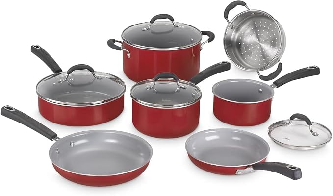 Cuisinart 54C-11R 11-Piece Ceramica XT Nonstick Cookware Set by Cuisinart